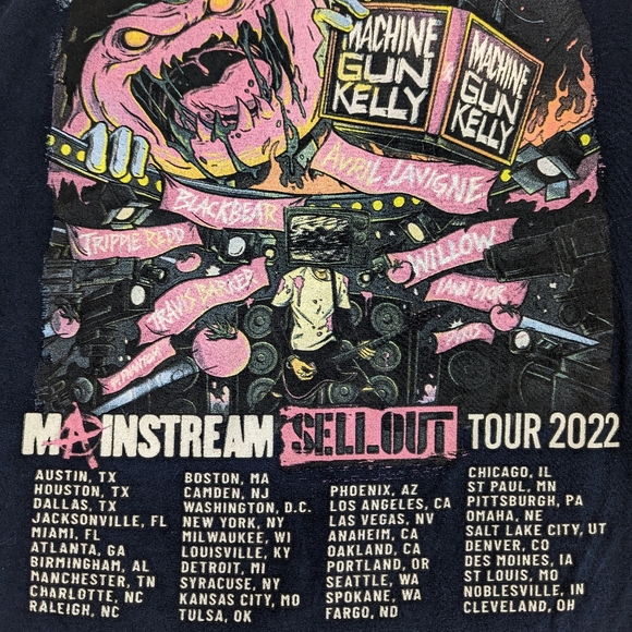 Machine Gun Kelly (KE01) Mainstream Sellout Tour 2022 w/Concert Cities - Picture 11 of 11